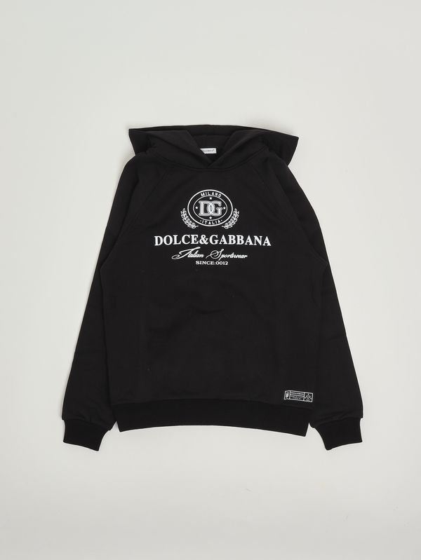 1. Boys' cotton sweatshirt Black Dolce e Gabbana l4jwkzg7n4o