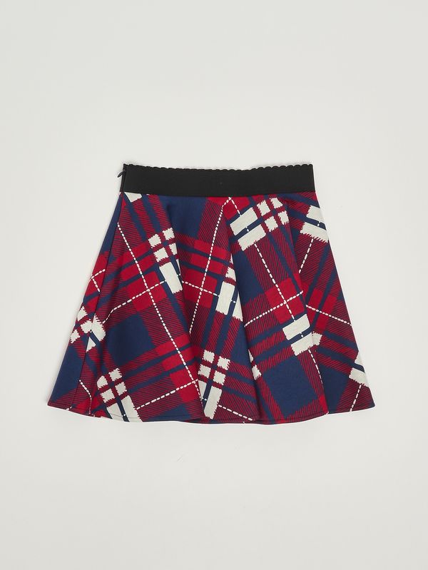 2. Gonna bambina in misto cotone Rosso-Blu Dolce e Gabbana l54i67ismkm