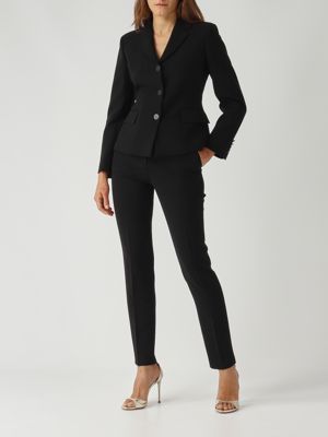 2. Pantalon Jerta en cady pour femme Noir Max Mara Studio 2526136121600
