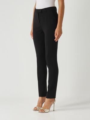 3. Pantalon Jerta en cady pour femme Noir Max Mara Studio 2526136121600