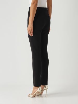 4. Pantalon Jerta en cady pour femme Noir Max Mara Studio 2526136121600