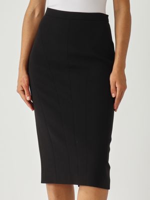 5. Alcool cady fabric skirt for women Black Max Mara Studio 2526106051600