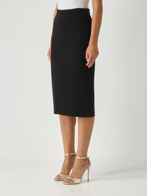 3. Alcool cady fabric skirt for women Black Max Mara Studio 2526106051600