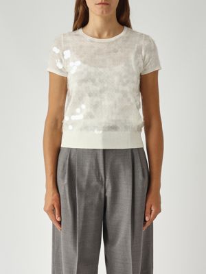 Pull Saio en laine vierge pour femme Crème Max Mara Studio
