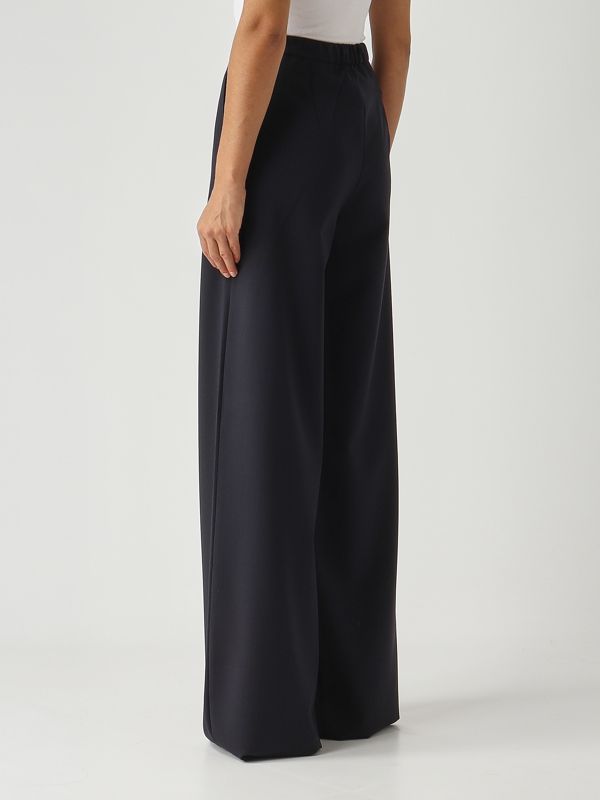 4. Pantalon Berard pour femme, toile de laine vierge Bleu marine Max Mara Studio 2526136051600