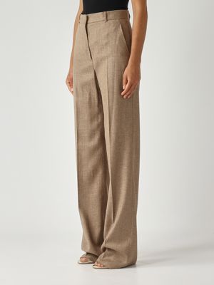 3. Damenhose Eziana aus Woll-Leinen-Gemisch Batavia Seil Max Mara Studio 2526136041600