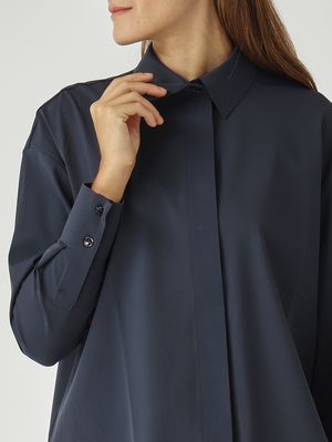 5. Camicia donna Ululo in tessuto tecnico Navy MM Max Mara 2526956037600