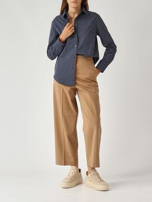 2. Women's Effige cotton shirt Blue Pinstripe MM Max Mara 2526116037600