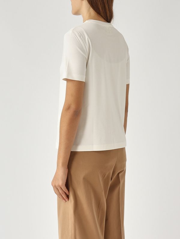4. Camiseta de mujer cómoda de modal y algodón Crema MM Max Mara 2526946027600
