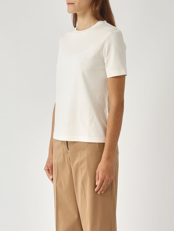 3. Camiseta de mujer cómoda de modal y algodón Crema MM Max Mara 2526946027600