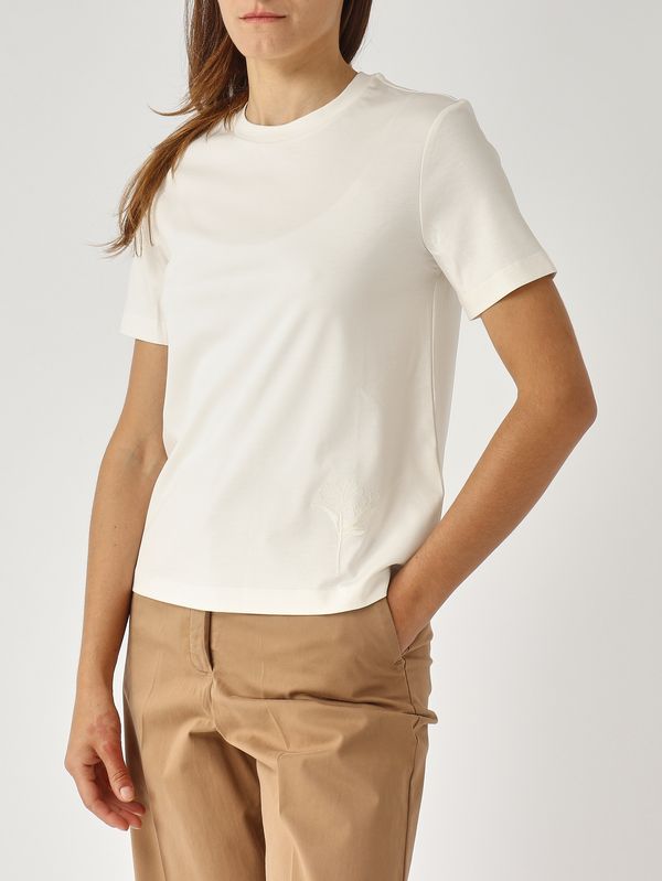 5. Camiseta de mujer cómoda de modal y algodón Crema MM Max Mara 2526946027600