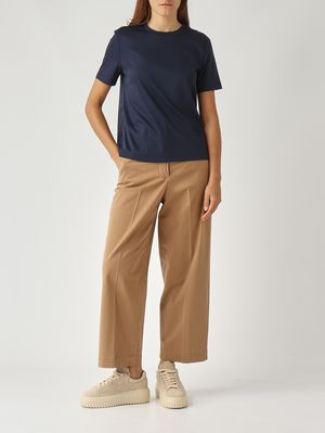 2. Camiseta de mujer cómoda de modal y algodón Azul marino