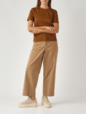 2. Camiseta de mujer cómoda de modal y algodón Tabaco