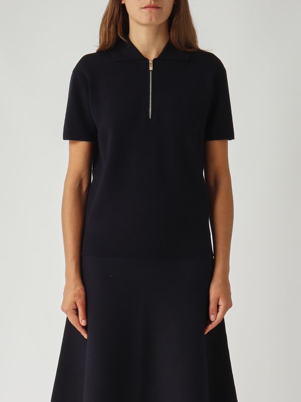 1. Teti women's shirt in viscose blend Dark Blue Max Mara Studio 2526366021600