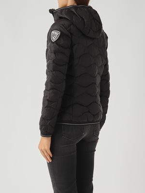 4. Daunenjacke für Damen Camelia aus glänzendem Nylon Schwarz Blauer 25wbldc03095006047