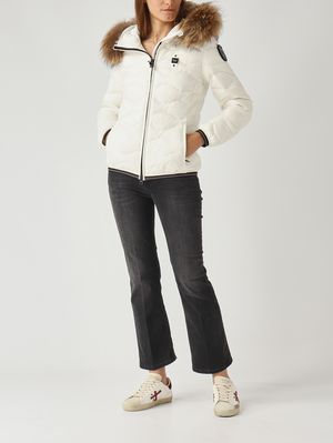 2. Piumino donna Aldie in nylon Bianco Ottico