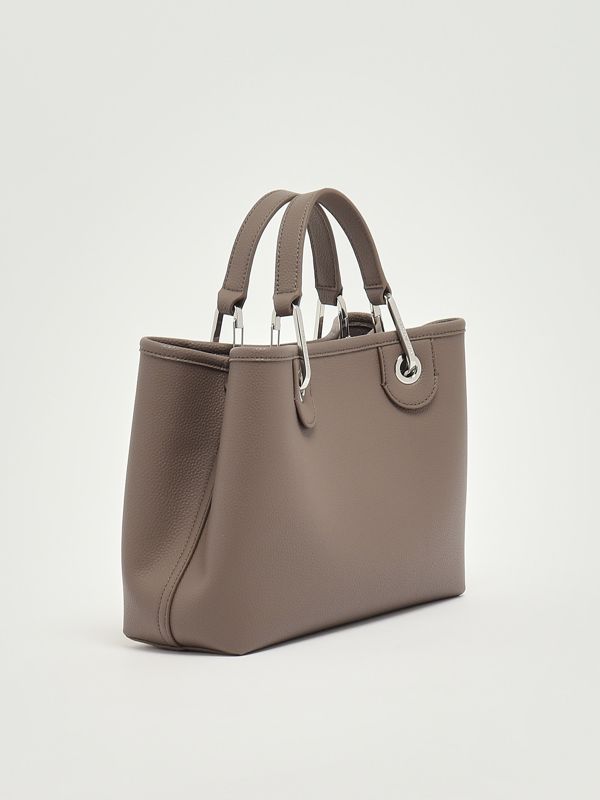 3. MyEA faux grained leather bag for women Taupe Emporio Armani ew000361af12036