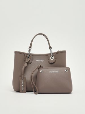 5. MyEA Damentasche aus genarbtem Lederimitat Taupe Emporio Armani ew000361af12036