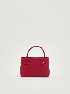 Borsa donna Emporio Armani in simil pelle con stampa e charm