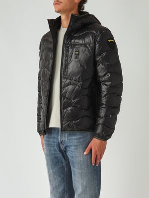 1. Wave nylon down jacket for women Black Blauer 25wbluc03074006355