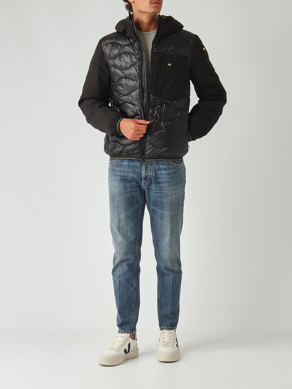 2. Albert light neoprene and shiny nylon down jacket for men Black Blauer 25wbluc08078006355