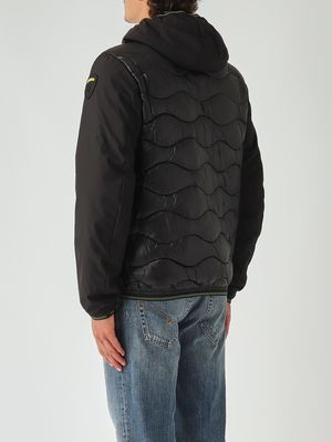 4. Albert light neoprene and shiny nylon down jacket for men Black