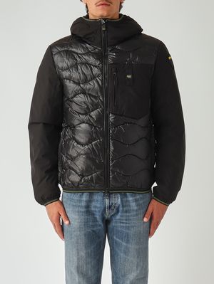 Men's nylon and knit jacket 11128zx Undergrowth | Caposerio.com
