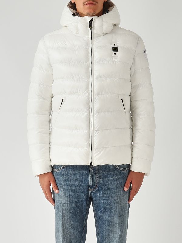 1. Giacca uomo Adams in nylon micro rip Bianco-Beige Blauer 25wbluc02079005958