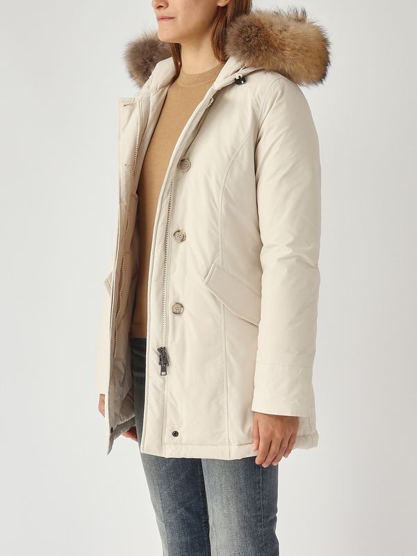 3. Women's Luxury Arctic Parka in Urban Touch Water-repellent Milk Woolrich cfwwou0652frut3128