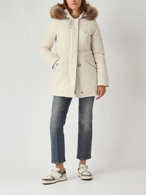 2. Women's Luxury Arctic Parka in Urban Touch Water-repellent Milk