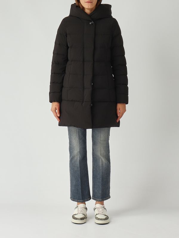 1. Women's Puffy Prescott Down Jacket in Waterproof Fabric Black Woolrich cfwwou0685frut3128