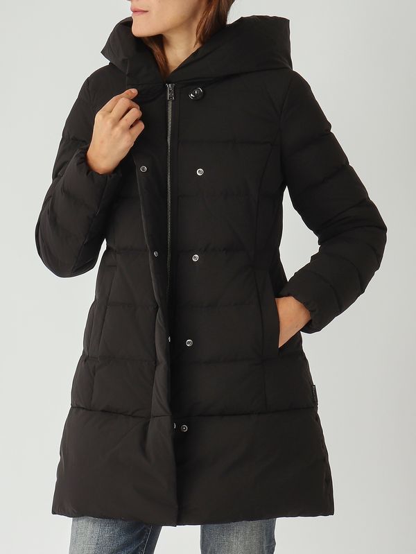5. Women's Puffy Prescott Down Jacket in Waterproof Fabric Black Woolrich cfwwou0685frut3128