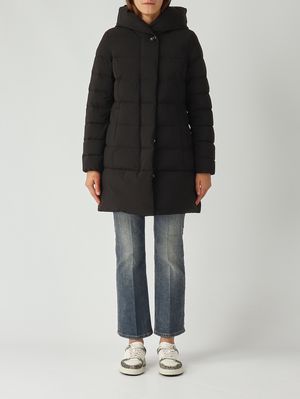 Veste pour femme Puffy Prescott en tissu imperméable Noir Woolrich