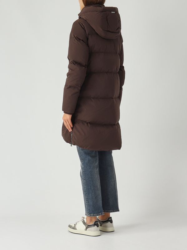 4. Piumino donna Kelly in nylon stretch Marrone Woolrich cfwwou2088frut1148