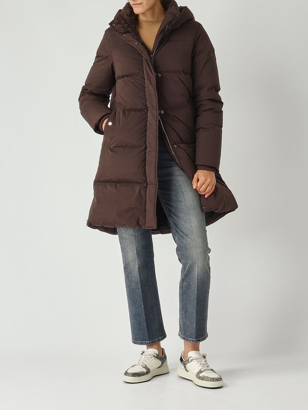 2. Piumino donna Kelly in nylon stretch Marrone Woolrich cfwwou2088frut1148