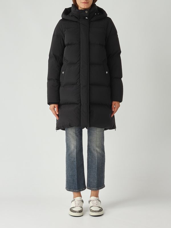 1. Piumino donna Kelly in nylon stretch Nero Woolrich cfwwou2088frut1148