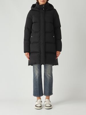 Doudoune femme Kelly en nylon extensible Noir Woolrich