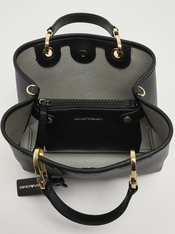 4. Bolso de mujer MyEA en polipiel granulada Negro Emporio Armani ew000361af12103