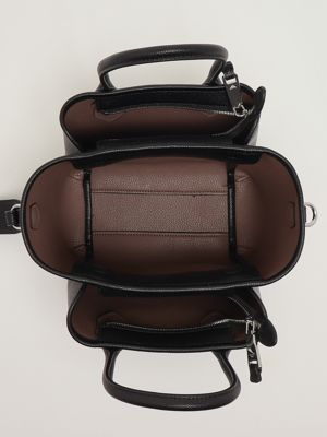 4. Sac en faux cuir grainé pour femme Noir-Taupe Emporio Armani ew002328af17799