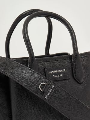 5. Sac en faux cuir grainé pour femme Noir-Taupe Emporio Armani ew002328af17799