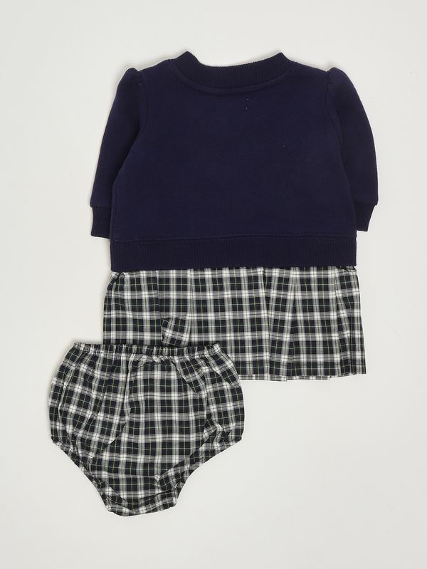2. Vestido para recién nacida de mezcla de algodón Azul marino Polo Ralph Lauren 310978940