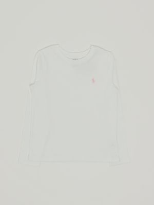 T-shirt en coton pour fille Blanc Polo Ralph Lauren