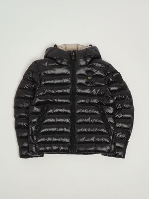 Kinderjacke Adams aus Nylon Schwarz Blauer