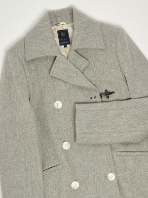 3. Cappotto bambina in misto lana Grigio Melange Fay fx2a20e0225