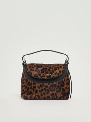 Borsa donna Nana Leo Small in cavallino Leopardo Orciani