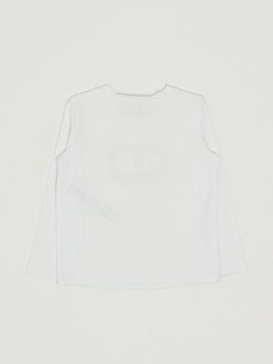 2. Stretch cotton T-shirt for girls White Twinset 252gb2260