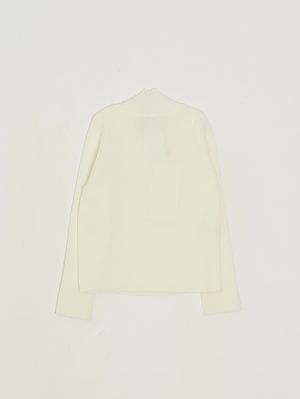 2. Mädchen-Stehkragenshirt aus Viskosemischung Weiß