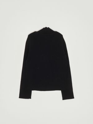 2. Mädchen-Stehkragenshirt aus Viskosemischung Schwarz