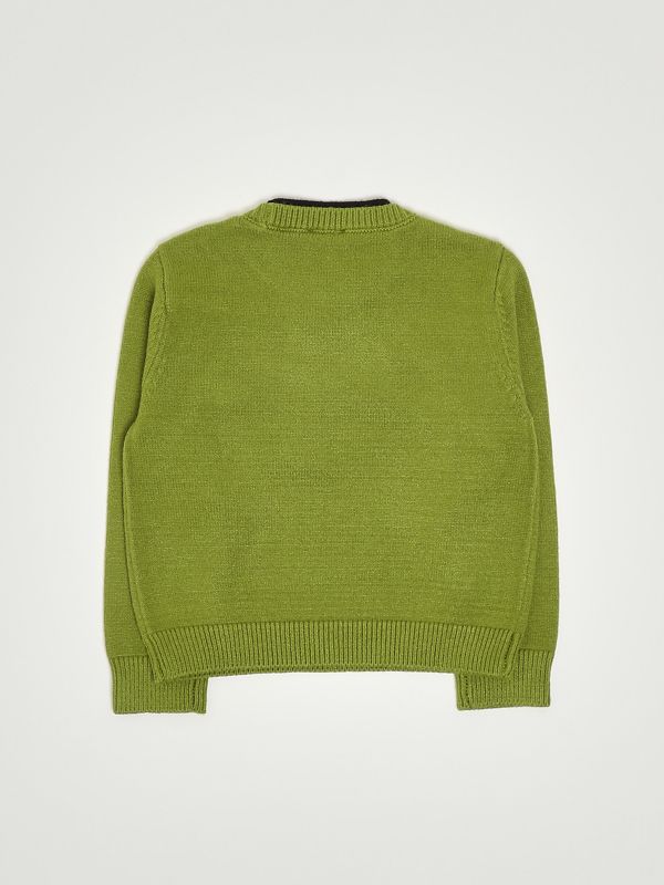 2. Maglia bambina in misto viscosa Verde Twinset 252gb3070