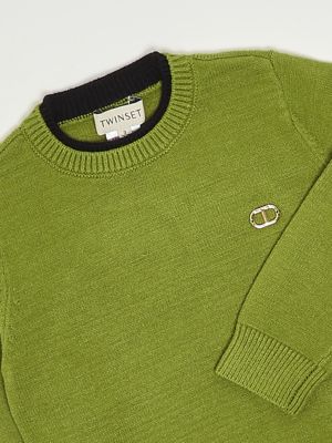 3. Maglia bambina in misto viscosa Verde